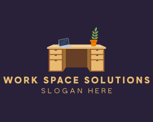 Desk - Interior Furniture Desk logo design