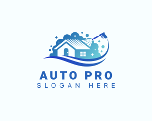 Power Wash - Home Cleaning Power Wash logo design