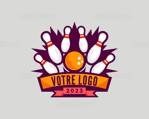 Bowling Championship Tournament Logo