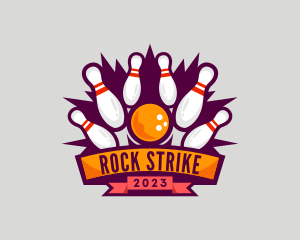 Bowling Championship Tournament logo design