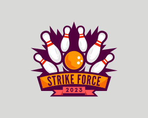 Strike - Bowling Championship Tournament logo design