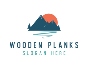 Outdoor Mountain Sunset  Logo