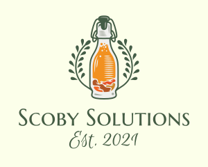 Scoby - Fermented Lemon Kombucha logo design