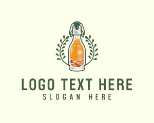 Fermented - Fermented Lemon Kombucha logo design