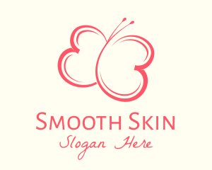 Butterfly Cosmetics Skin Care  logo design