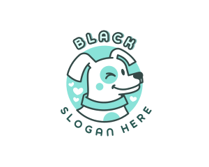 Heart - Cute Puppy Dog logo design