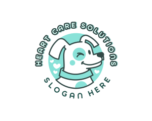 Cute Puppy Dog logo design