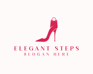 Stilettos Fashion Shopping logo design