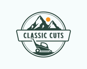 Mountain Lawn Mower logo design