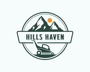 Mountain Lawn Mower logo design