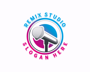 Musician Mic Studio logo design