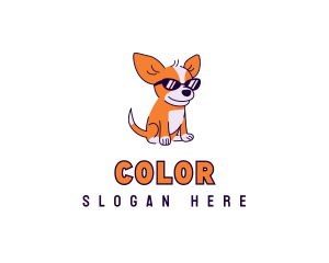 Apparel - Chihuahua Dog Sunglasses logo design