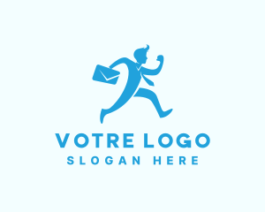 Running Professional Employee  Logo