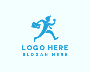 Media - Running Professional Employee logo design
