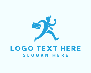 Running Professional Employee  Logo