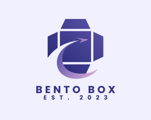 Arrow Box Package Logistics logo design