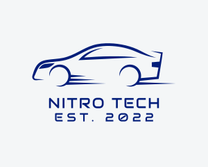 Nitro - Fast Racing Car logo design