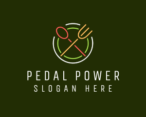 Restaurant Diner Neon Sign logo design