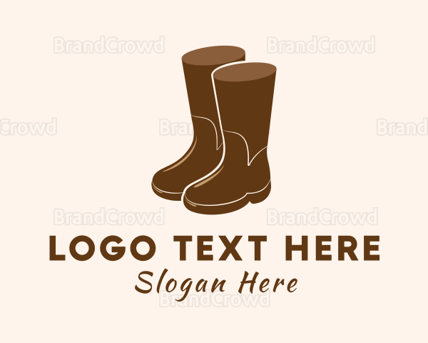 Brown Fashion Boots Logo