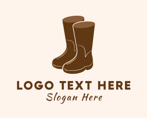 Brown Fashion Boots Logo