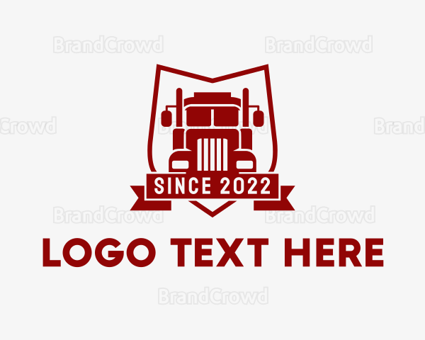 Logistics Truck Transport Logo