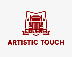 Logistics Truck Transport  logo design