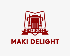 Logistics Truck Transport  logo design