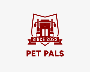 Logistics Truck Transport  logo design