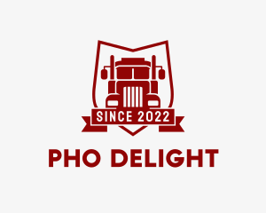 Logistics Truck Transport  logo design