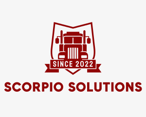 Logistics Truck Transport  logo design