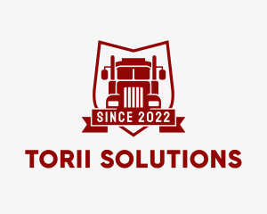 Logistics Truck Transport  logo design