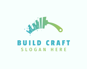 Cleaner Squilgee Building logo design