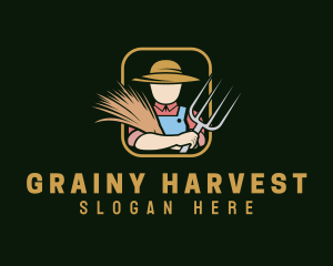 Organic Plant Farmer logo design