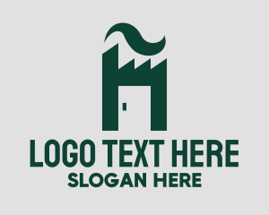 Storage Unit - Industrial Factory Door logo design
