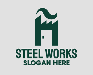 Industrial Factory Door  logo design