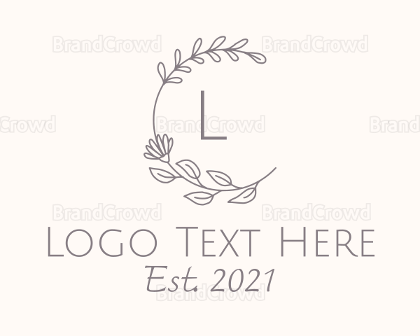 Flower Garden Lettermark Logo