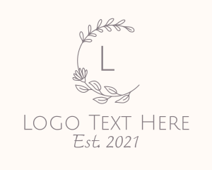Boutique - Flower Garden Lettermark logo design