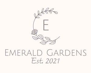 Flower Garden Lettermark logo design