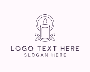 Halo Candle Spa logo design