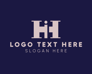 Letter He - Business Agency Letter HI logo design