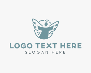 Religion - Spiritual Guardian Angel logo design