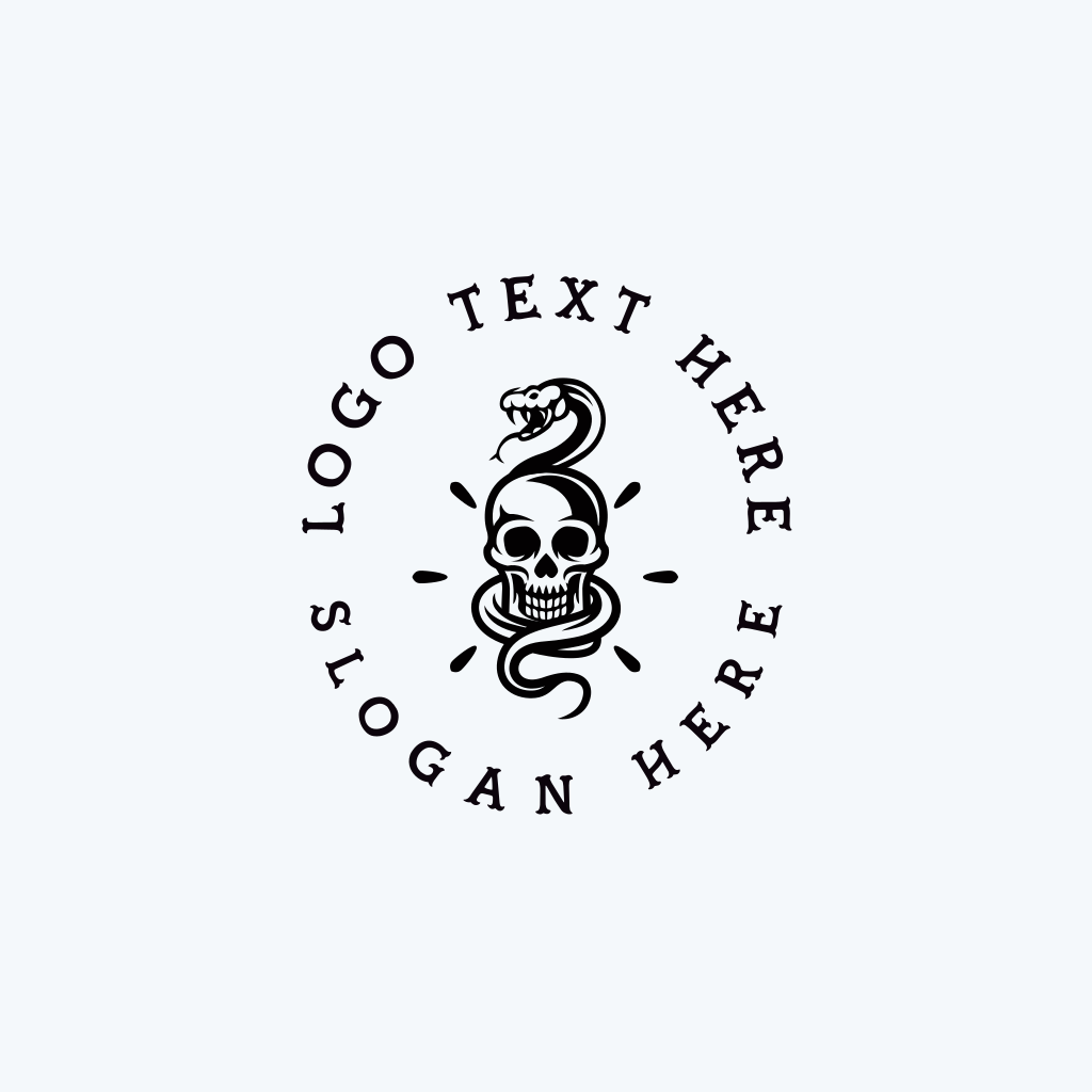 Skull Snake Dead Logo | BrandCrowd Logo Maker