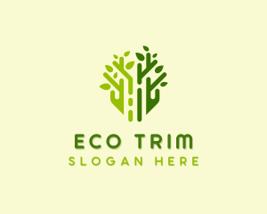 Sustainable Eco Tree logo design