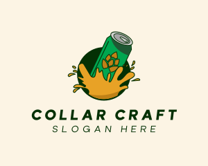 Beer Can Splash logo design