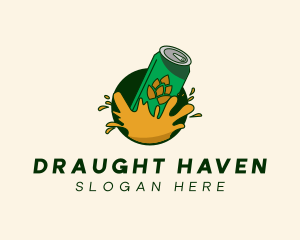 Beer Can Splash logo design