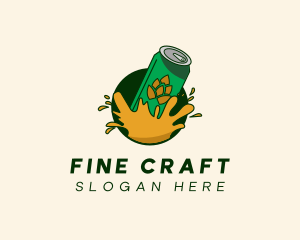 Beer Can Splash logo design