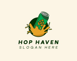 Beer Can Splash logo design