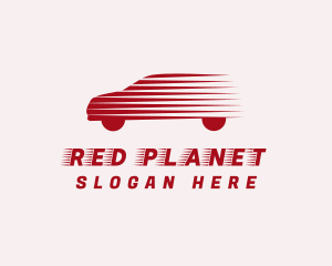 Red Fast Rideshare logo design