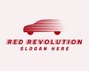 Red Fast Rideshare logo design