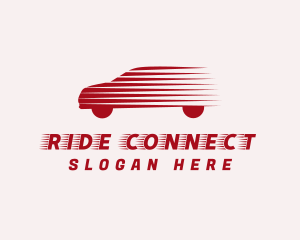 Red Fast Rideshare logo design